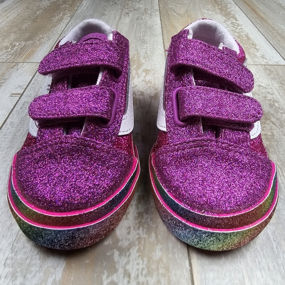 Vans Old Skool V Glitter Rainglow - Picture 5 of 8